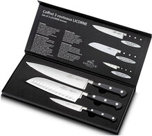Knife Set Licorne 3-Pack Home Kitchen Knives & Accessories Knife Sets Black Lion Sabatier