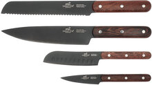 Knife Set Phenix 4-Pack Home Kitchen Knives & Accessories Knife Sets Svart Lion Sabatier*Betinget Tilbud