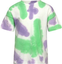 Pknatalia Ss Loose Jersey Tie Dye Tee Tops T-shirts Short-sleeved Multi/patterned Little Pieces