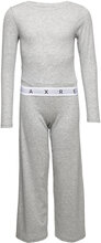 Nlfbozitta Lounge Set Pyjamas Set Grey LMTD