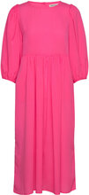 Marion Dress Knälång Klänning Pink Lollys Laundry