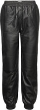 Mona Leather Pants Bottoms Trousers Leather Leggings-Bukser Black Lollys Laundry