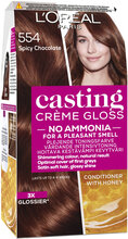 L'oréal Paris Casting Creme Gloss 554 Spic Chocolate Beauty Women Hair Care Color Treatments Nude L'Oréal Paris
