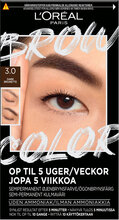 L'oréal Paris, Brow Color, Semi-Permanent Eyebrow Color, 3.0 Dark Brunette, 30Ml Beauty Women Hair Care Color Treatments Brown L'Oréal Paris