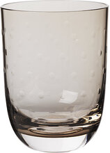 Crystal Soda Glass Home Tableware Glass Drinking Glass Brun Louise Roe*Betinget Tilbud