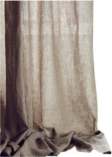 Airy Curtain Home Textiles Curtains Grå Lovely Linen*Betinget Tilbud