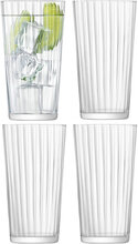 Gio Line Juice Glass Set 4 Home Tableware Glass Drinking Glass Nude LSA International