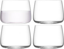 Metropolitan Stemless Glass Set 4 Home Tableware Glass Drinking Glass Nude LSA International