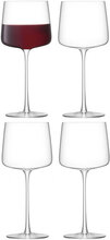Metropolitan Wine Glass Set 4 Home Tableware Glass Wine Glass Red Wine Glasses Nude LSA International