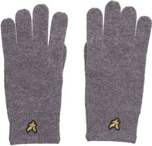 Racked Rib Gloves Accessories Gloves Finger Gloves Grey Lyle & Scott
