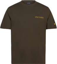 Collegiate T-Shirt Tops T-Kortærmet Skjorte Khaki Green Lyle & Scott
