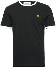 Ringer T-Shirt T-shirts Short-sleeved Svart Lyle & Scott*Betinget Tilbud