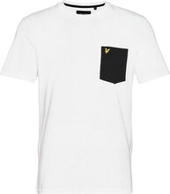 Contrast Pocket T-Shirt Tops T-shirts Short-sleeved White Lyle & Scott