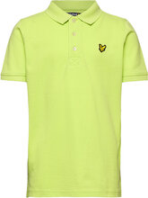 Classic Polo Shirt T-shirts Polo Shirts Short-sleeved Polo Shirts Gul Lyle & Scott Junior*Betinget Tilbud