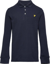 Ls Polo T-shirts Polo Shirts Long-sleeved Polo Shirts Marineblå Lyle & Scott Junior*Betinget Tilbud