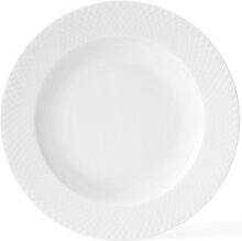 Rhombe Dyb Tallerken Home Tableware Plates Deep Plates White Lyngby Porcelæn
