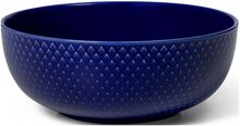 Rhombe Color Skål Ø15.5 Cm Mørk Blå Home Tableware Bowls Breakfast Bowls Navy Lyngby Porcelæn