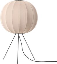 Knit-Wit 60 Round Floor Medium Home Lighting Lamps Floor Lamps Beige Made By Hand