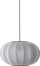 Knit-Wit 45 Oval Pendant Home Lighting Lamps Ceiling Lamps Pendant Lamps Grey Made By Hand