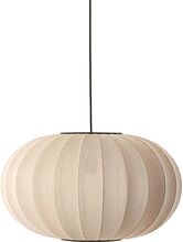 Knit-Wit 57 Oval Pendant Home Lighting Lamps Ceiling Lamps Pendant Lamps Beige Made By Hand