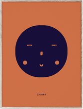Chirpy Feeling - 30X40 Home Kids Decor Posters & Frames Posters Feelings Oransje MADO*Betinget Tilbud