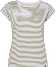 Organic Favorite Stripe Teasy T-shirts & Tops Short-sleeved Kakigrønn Mads Nørgaard*Betinget Tilbud