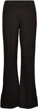 Soft Suiting Peppa Pants Bottoms Trousers Flared Black Mads Nørgaard