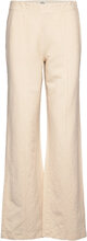 Charlotte Pirla Pants Bottoms Trousers Flared Cream Mads Nørgaard