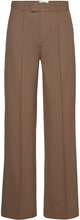 Recy Sportina Pin Perry Pants Bottoms Trousers Wide Leg Brown Mads Nørgaard
