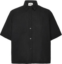 Colin Lorella Shirt Tops Shirts Short-sleeved Black Mads Nørgaard