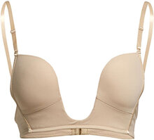 Deep V-Bra Lingerie Bras & Tops Plunge Bras Beige Magic Bodyfashion