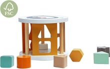 Magni - Shape Sorter Box '' Penguin '' Fsc, Natural Colors Toys Baby Toys Educational Toys Sorting Box Toy Multi/mønstret Magni Toys*Betinget Tilbud