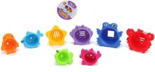 Funny Stacking Bath Cups Toys Bath & Water Toys Bath Toys Multi/patterned Magni Toys