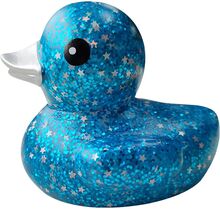 Bath Animal, Blue Duck With Glitter 8 Cm. Toys Bath & Water Toys Bath Toys Blue Magni Toys