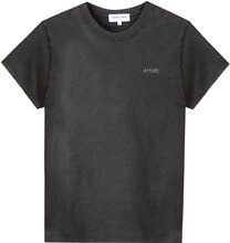 Popincourt Amore /Gots Designers T-shirts Short-sleeved Black Maison Labiche Paris