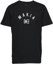 Brand T-Shirt Tops T-shirts Short-sleeved Black Makia