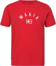 Brand T-Shirt T-shirts Short-sleeved Rød Makia*Betinget Tilbud