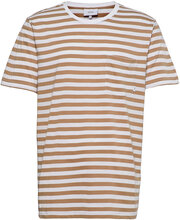 Verkstad T-Shirt Tops T-shirts Short-sleeved Brown Makia