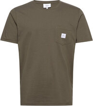 Square Pocket T-Shirt T-shirts Short-sleeved Kakigrønn Makia*Betinget Tilbud