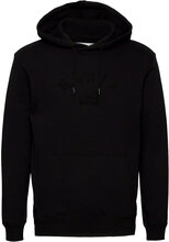 Brand Hooded Sweatshirt Tops Sweatshirts & Hoodies Hoodies Black Makia