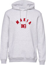 Brand Hooded Sweatshirt Tops Sweat-shirts & Hoodies Hoodies Grey Makia