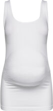 Mlheal Tank Top Noos A. T-shirts & Tops Sleeveless Hvit Mamalicious*Betinget Tilbud