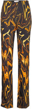 Miro Bottoms Trousers Straight Leg Multi/patterned Mango