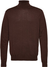 100% Merino Wool Sweater Tops Knitwear Turtlenecks Burgundy Mango