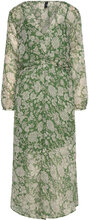 Midi Printed Dress Knælang Kjole Green Mango
