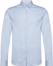 Super Slim-Fit Poplin Suit Shirt Skjorte Business Blå Mango*Betinget Tilbud