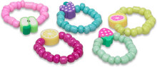Pack Of 5 Combined Rings Accessories Kids Jewellery Bracelets Multi/mønstret Mango*Betinget Tilbud