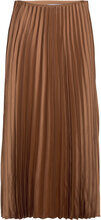 Pleated Midi Skirt Skirts Pleated Skirts Brown Mango