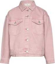 Denim Jacket With Pockets Outerwear Jackets & Coats Denim & Corduroy Pink Mango