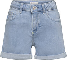 Rolled-Up Hem Denim Shorts Bottoms Shorts Blue Mango